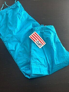 NEW Unisex UFO 80018 Turquoise Classic Wind Pants Size Small 30 X 29.5
